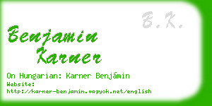 benjamin karner business card